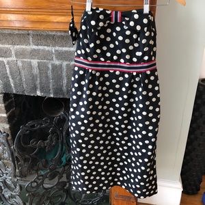 Anthropologie Maeve strapless dress size 6